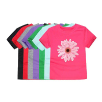 [COD] Baju T-Shirt Kanak-Kanak Perempuan 100% Kapas 2 hingga 3 4 5 6 7 8 9 10 11 12 13 14 Tahun Warn