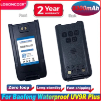 LOSONCOER 9300mAh UV-9R Plus Battery For Baofeng Waterproof UV-9R Plus Walkie Talkie UV9R Plus Handheld Ham Two Way Radio