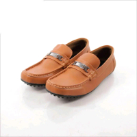 Sepatu Pria Slip On Bahan Kulit Sintetis Coklat Flat Shoes Kerja Salvatore Ferragamo - Hitam