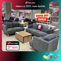 Sofa Set Zuko Bahan Kain Bludru