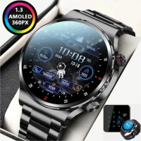 GPS NFC ECG+PPG Smart Watch Men Bluetooth Call Health Sleep Monitoring Multiple Sports Mode Waterproof Smartwatch Men 2024 NEW