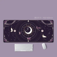 Cartoon Beauty Girl Magic Formation Mouse Pad Gaming Keyboard Pad Handheld Office Oversized Wrist Pad For Girls Office Or Home