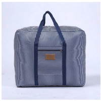 收納袋搬家袋（搬家袋藏青條紋）（特大60*50*25cm（適合單人被）） 
