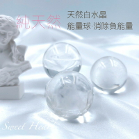 Sweet Heart 田芯精選 天然5A巴西🇧🇷進口 白水晶球 約3~3.9公分 非優化熔煉水晶❤️可搭七星陣 能量球