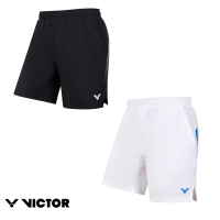 【VICTOR 勝利體育】針織運動短褲 中性款(R-2505 A/C 白/黑)