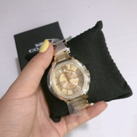 刷卡滿3千回饋5%點數|美國代購 台灣現貨 Coach 玫瑰金 腕錶 女用手錶