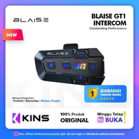 BLAISE GT1 Intercom Headset Helm Waterproof Musik Sharing Interkom Mic Helm Intercom 2 orang Bluetoo