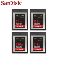 SanDisk CFexpress Card Extreme PRO Type-B 4K Original CFe Video Card High Speed 64GB 128GB 512GB XQD SLR Memory Card for Camera