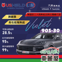 【UShield U盾】隔熱紙 Violet 90S-30 前檔 送安裝(車麗屋)
