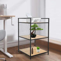3-Tier Modern File Storage Rack Cabinet Printer Stand Printer Cart Easy To Install And Disassemble For Home Office