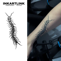 Centipede temporary tattoo sticker, waterproof magic tattoo, lasts to 15 days fake tattoo, semi permanent tattoo