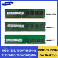 SAMSUNG Memoria Ram DDR3L DDR3 8GB 4GB 2GB 1066 1333 1600 1866MHz DDR4 4GB 8GB 16GB 2133 2400 2666 3200MHz DIMM Dual Channel RAM
