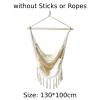 Tassels Hammock Boho Style Brazilian Macrame Fringed Deluxe Double Hammock Net Cotton Swing Chair Ha