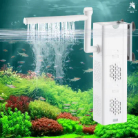 Oxygen Air fish tank filter Aquarium Filter pump Fish Tank Pump 110V 220V water pump aquarium DIY box Sponge bacteria ball ring