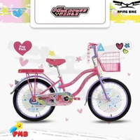 Sepeda PMB Mortein MN 6.0 PPG 20" Sepeda Anak Perempuan Sepeda Mini Keranjang 20inch Pop Pink