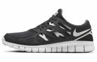 NIKE FREE RUN 2 SHOES BLACK WHITE