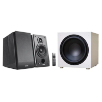 【EDIFIER】R1855DB+ELAC SUB1225W(2.0聲道藍牙喇叭+12吋重低音喇叭)