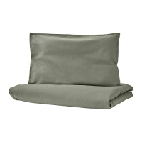 BLOMNÄSA 兒童枕套/床包 3件組, 淺綠色, 60x120 公分