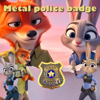 เข็มกลัดตราตำรวจโลหะลายการ์ตูน Zootopia จูดี้ ฮอปส์ รุ่น V0K7