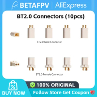 10PCS BETAFPV BT2.0 Connectors Set Male Female 1.0 Banana Connector for BT2.0 Connector FPV 1S Whoop Drone