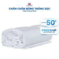 Áo Chăn Mền Trắng Trơn & Trắng Sọc Dành Cho Khách Sạn Chất Liệu CVC & Cotton Satin Tiêu Chuẩn 100% K