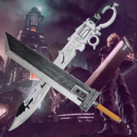 Game 7 VII Zack Fair Sword Gunblade Weapon Sword Cloud Strife Buster Cosplay 1:1 Remake Sword Knife Safety PU