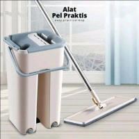 Alat Pel Lantai Praktis Ultramop Flat Pengepel Otomatis 360 Derajat