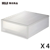 【MUJI 無印良品】PP櫥箱/小/4入