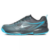 Eagle Eagle Odyssey Sepatu Badminton Warna Abu Tua Hitam