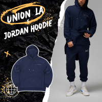 Nike 帽T Jordan x Union Hoodie 男款 藍 連帽上衣 喬丹 聯名 DV7335-419