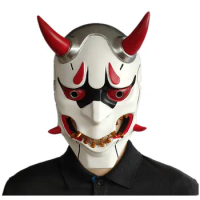 Ghost Mask Watch Pioneer Game Dress Up Halloween Half Face Prajna Demon Resin