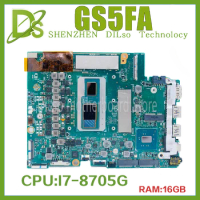 KEFU GS5FA Laptop Motherboard ACER ASPIRE7 A715-73 A715-73G A715-73G-75BW Mainboarg 15.6inch IPS W/Intel Core i7-8705G 16G-RAM