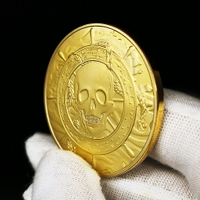 【海盜幣】加勒比海盜金幣銀幣 尋找寶藏游戲道具硬幣杰克骷髏幣