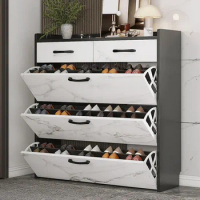 Household Ultra-Thin Shoe Rack Large Capacity Light Luxury Small Apartment Integrated Entrance Cabinet