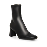 【steve madden】HARLI 小方頭粗跟襪套靴(黑色)