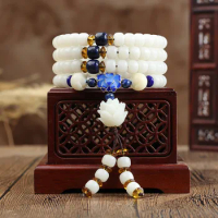 Natural Root Original Seed 108 Original Bodhi Seed Beads Men and Women Bracelet for Couple