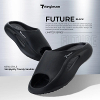REYL MAN Sandal Slide Pria FUTURE Black