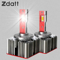 ZDATT D1S LED D2S D2R D3S D4S D4R D5s LED Lights For Car Headlights 70W Canbus Turbo LED Bulbs 1:1 Original Lamps 6000K 40000LM