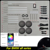 RGB Led Ambient Light For BMW X3 F25 X4 F26 X5 F15 X6 F16 X1 F48 1/3/5/7 series F30 APP Control Speaker Cover Atmosphere Light