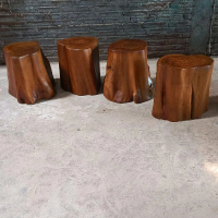 Kursi Stool Alami Kayu Jati Asli Furniture