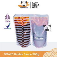 OMAYO Sauce All Variant 500 g Halal | Takoyaki Mentaiko Sweet Chili Buldak Hot Seoul | Pizza BBQ Yak