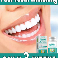 Teeth Whitening Powder 5 Days Deep Cleaning Remove Yellow Plaque Cleansing Stains Brighten Fresh Breath Oral Dental Care Tool