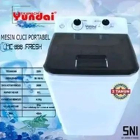 MESIN CUCI PORTABLE YUNDAI MC-888 KAPASITAS 4,5 KG KAPASITAS AIR 10 LITER
