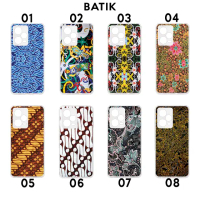 Soft Case Casing Xiaomi Redmi 12 4G 12c 11a 8 9 9T Motif Batik Bunga