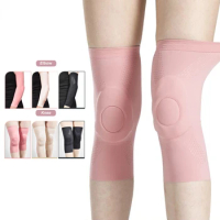 1Pair Compression Knee Elbow Pads With Silicone Gel Pad, Volleyball Knee Pads for Women Girls Dancers Yoga Pole Floor Dance