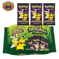 New Original Pokemon Cards Trick or Trade Halloween Booster Bundle Gengar pokemon TCG Child Party Game Limited Collection card