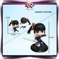 Mainan Action Figure Demon Slayer Mini Tanjiro Giyu Kanao Nezuko Zenitsu Inosuke Tengen Kyojuro Kana