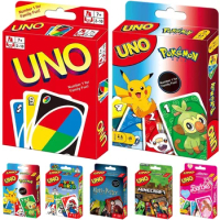 ONE FLIP! Board Games UNO Cards Harry Narutos Super Mario Christmas Card Table Game Playing for Adults Kid Birthday Gift Toy