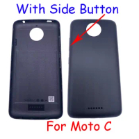 AAAA Quality For Motorola Moto C Back Cover Battery Case With Side Button Housing Replacement