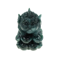 【喜緣玉品】天然翡翠嘟嘟貔貅雙元寶擺件(直)